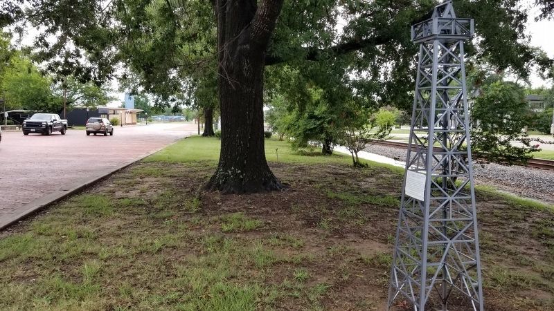 The view of the City of Gladewater Marker from the street. Click for full size. The view of the City of Gladewater Marker from the street image. Click for full size.