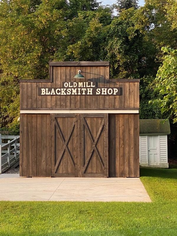 Blacksmith Shop at the mill. image. Click for full size.