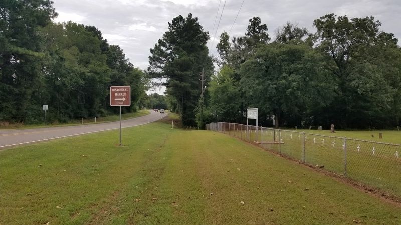 The view of the Grable Cemetery Marker from the street image. Click for full size.