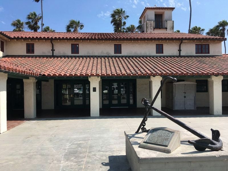 Cabrillo Beach Bath House Marker. Click for full size. Cabrillo Beach Bath House Marker image. Click for full size.