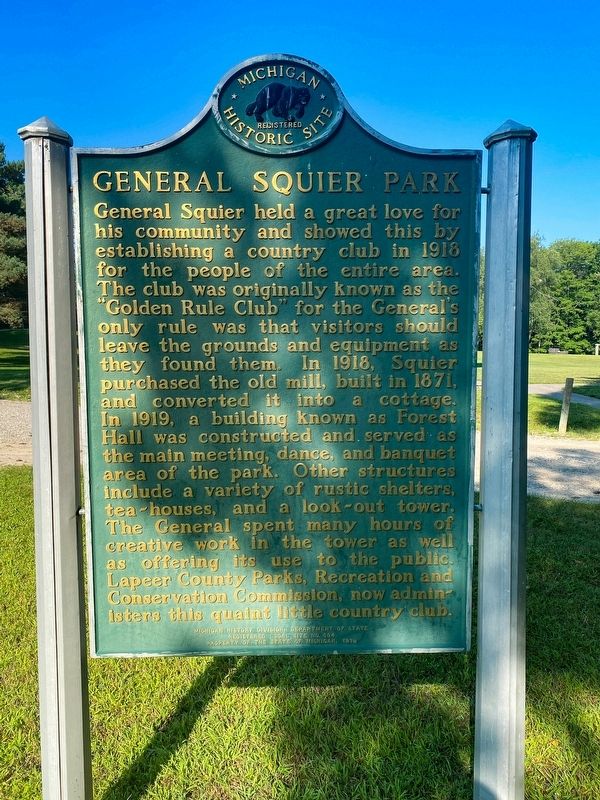 General Squier Park Marker image. Click for full size.