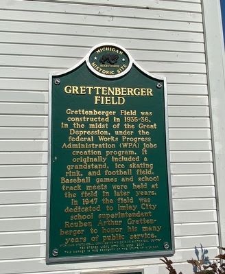 Grettenberger Field Marker image. Click for full size.