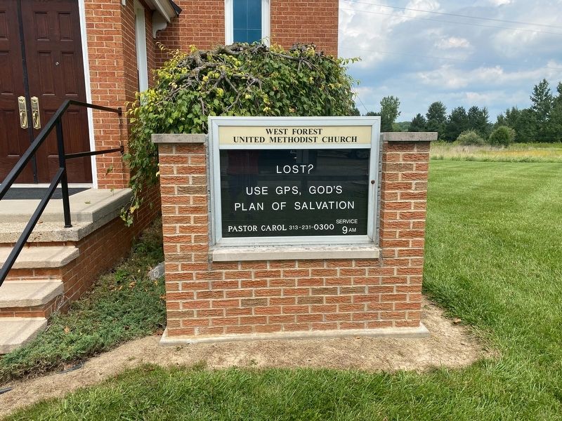 West Forest United Methodist Church. Click for full size. West Forest United Methodist Church image. Click for full size.