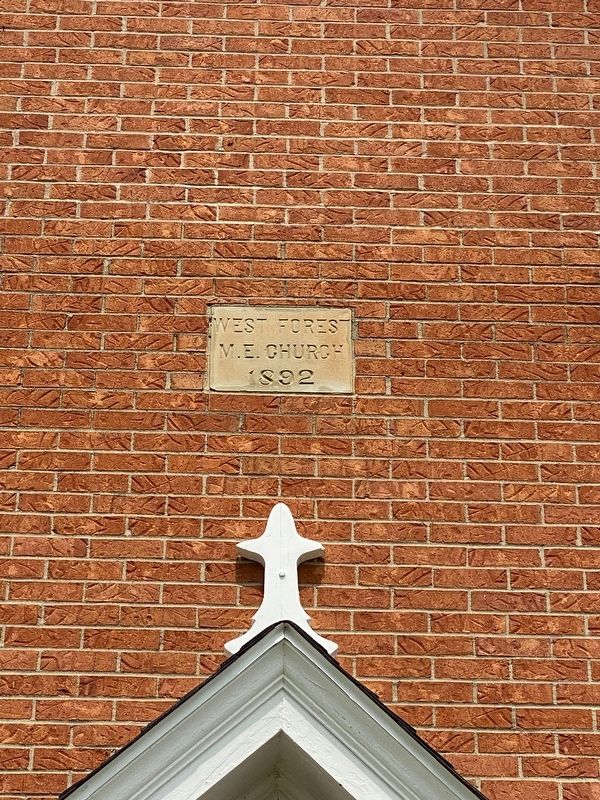 West Forest United Methodist Church Marker. Click for full size. West Forest United Methodist Church Marker image. Click for full size.