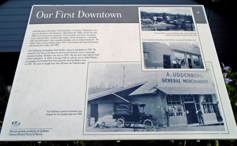Our First Downtown Marker image. Click for full size.