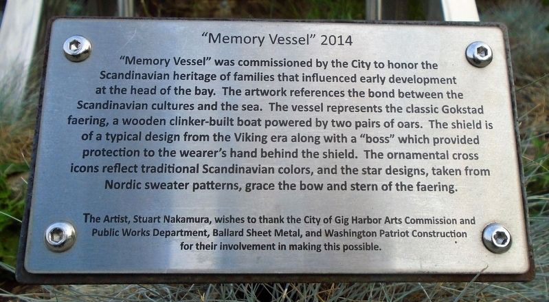 "Memory Vessel" Marker. Click for full size. "Memory Vessel" Marker image. Click for full size.