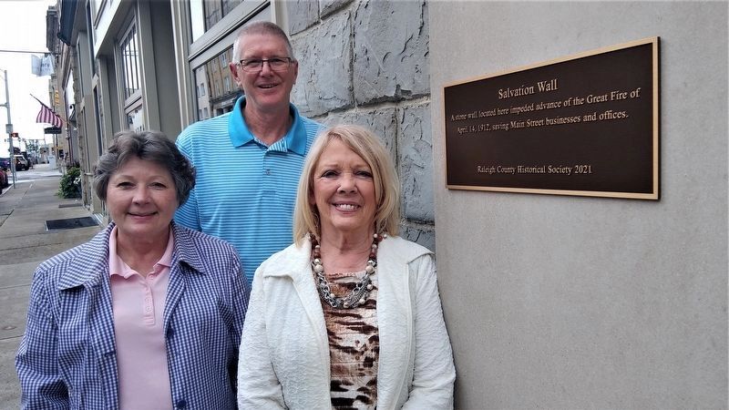 Dedication of Salvation Wall Marker. Click for full size. Dedication of Salvation Wall Marker image. Click for full size.