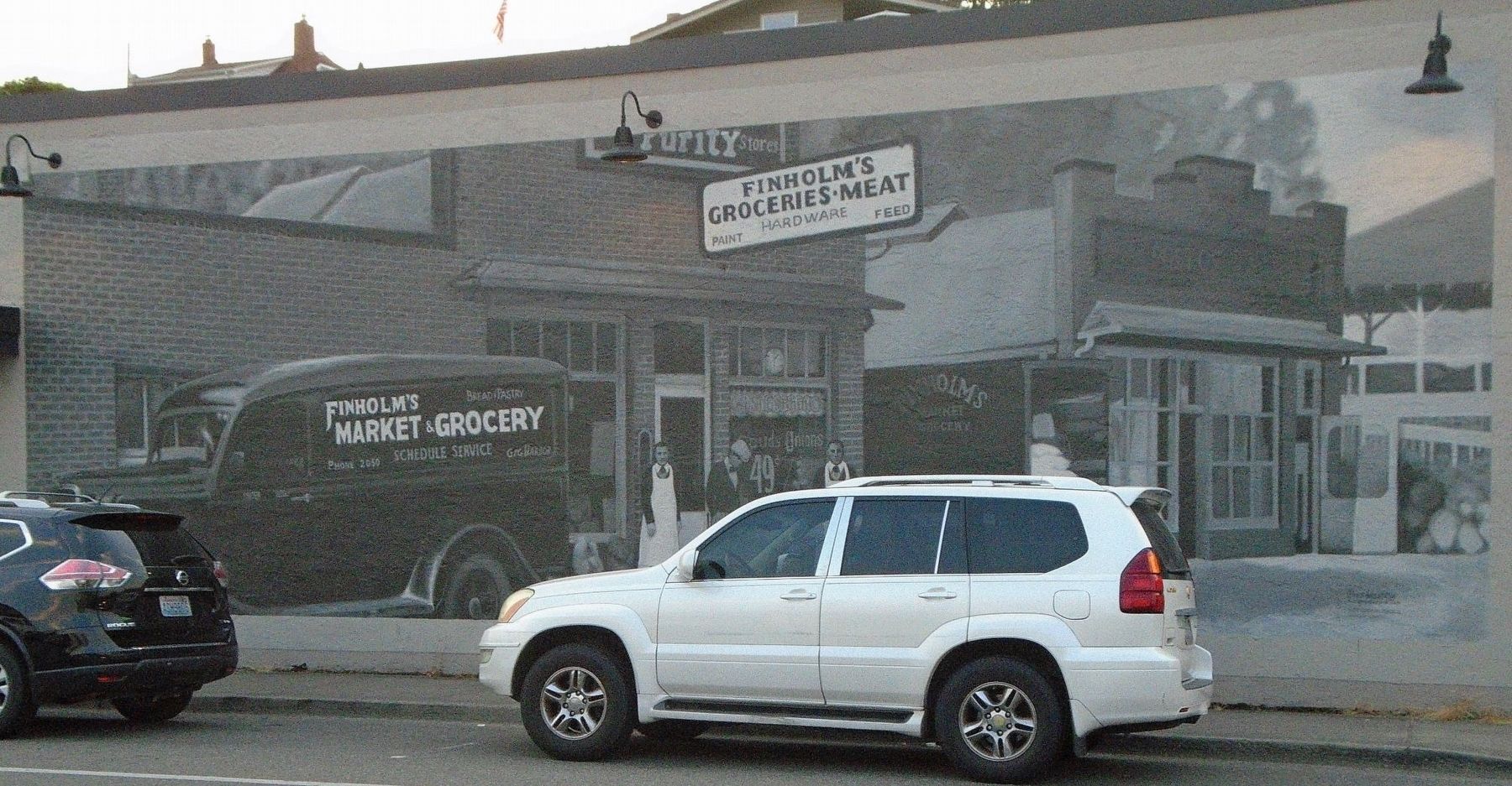 The Historic Finholm District Mural. Click for full size. The Historic Finholm District Mural image. Click for full size.