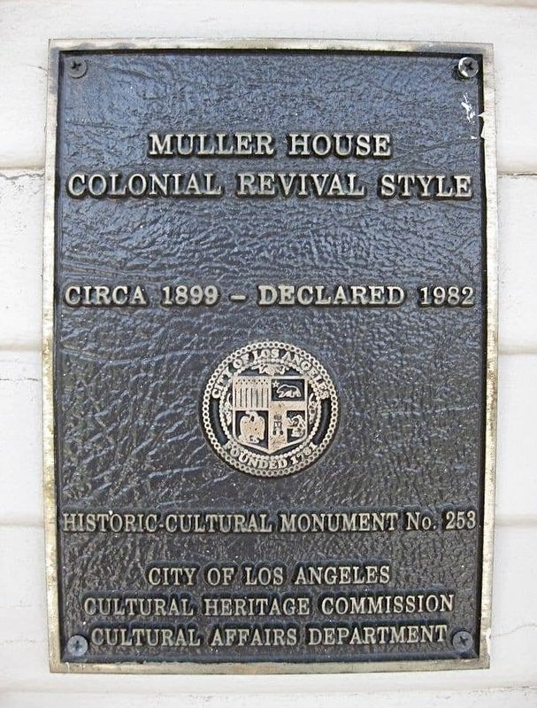 Muller House Marker image. Click for full size.
