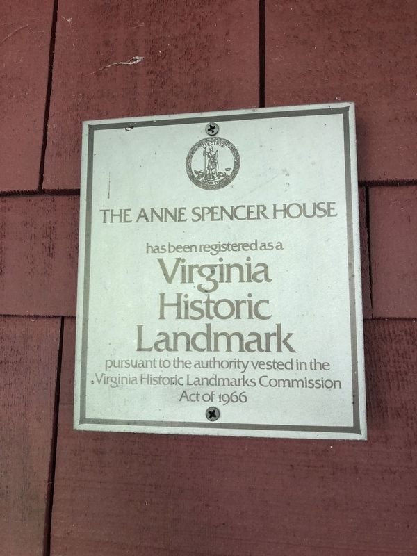Virginia Historic Landmark plaque for the house. Click for full size. Virginia Historic Landmark plaque for the house image. Click for full size.