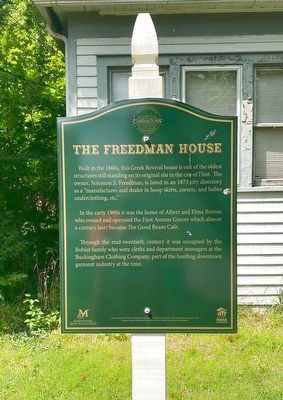 The Freedman House Marker. Click for full size. The Freedman House Marker image. Click for full size.