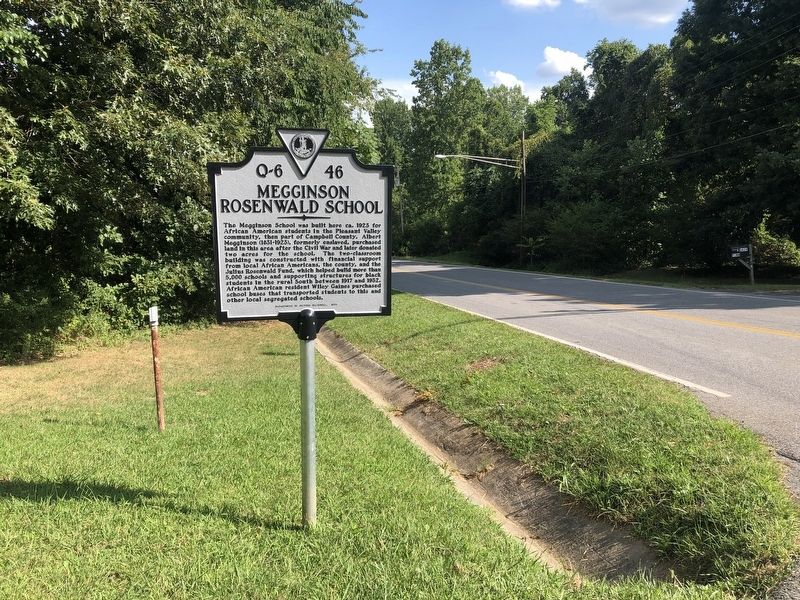 Megginson Rosenwald School Marker image. Click for full size.