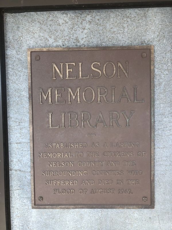 Nelson Memorial Library Marker image. Click for full size.
