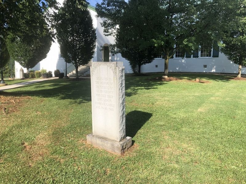 Hurricane Camille Memorial. Click for full size. Hurricane Camille Memorial image. Click for full size.