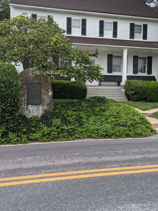 Lancaster County's first courthouse Marker image. Click for full size.