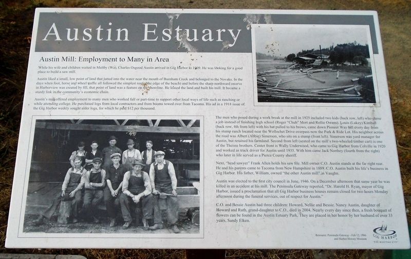 Austin Estuary Marker image. Click for full size.