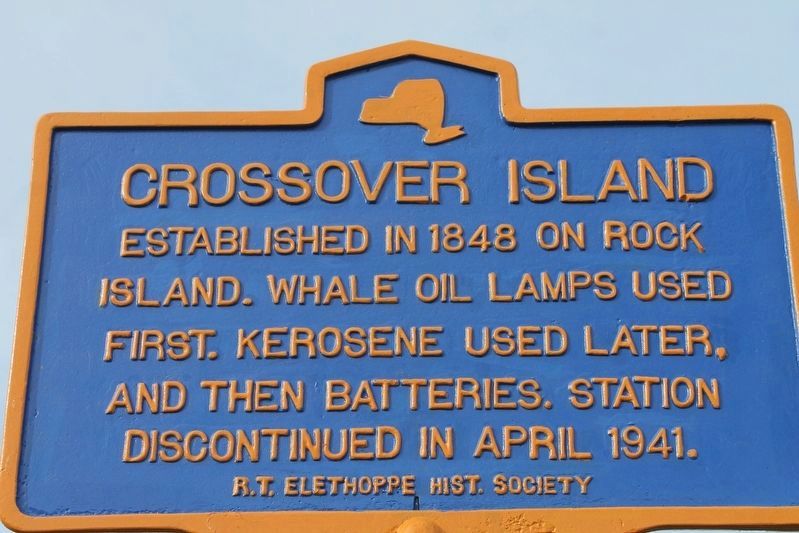 Crossover Island Marker. Click for full size. Crossover Island Marker image. Click for full size.