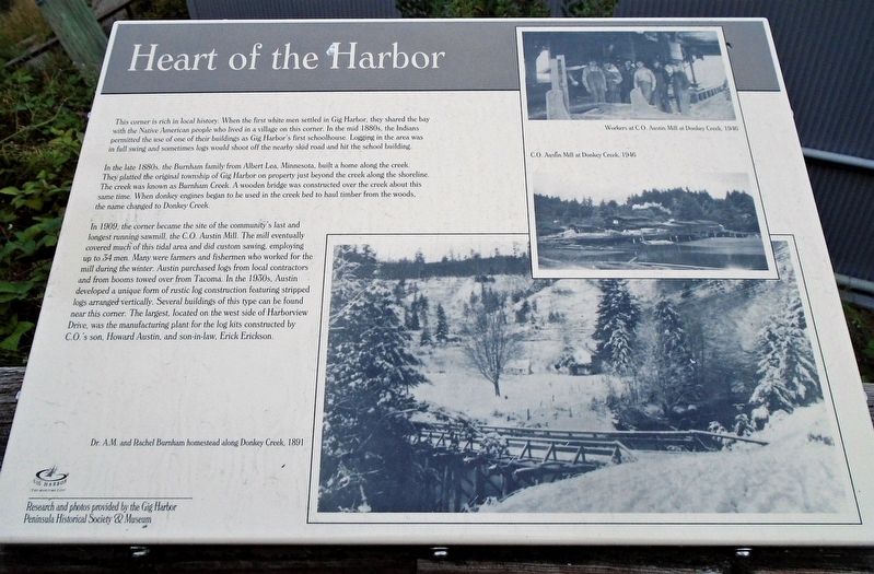 Heart of the Harbor Marker. Click for full size. Heart of the Harbor Marker image. Click for full size.