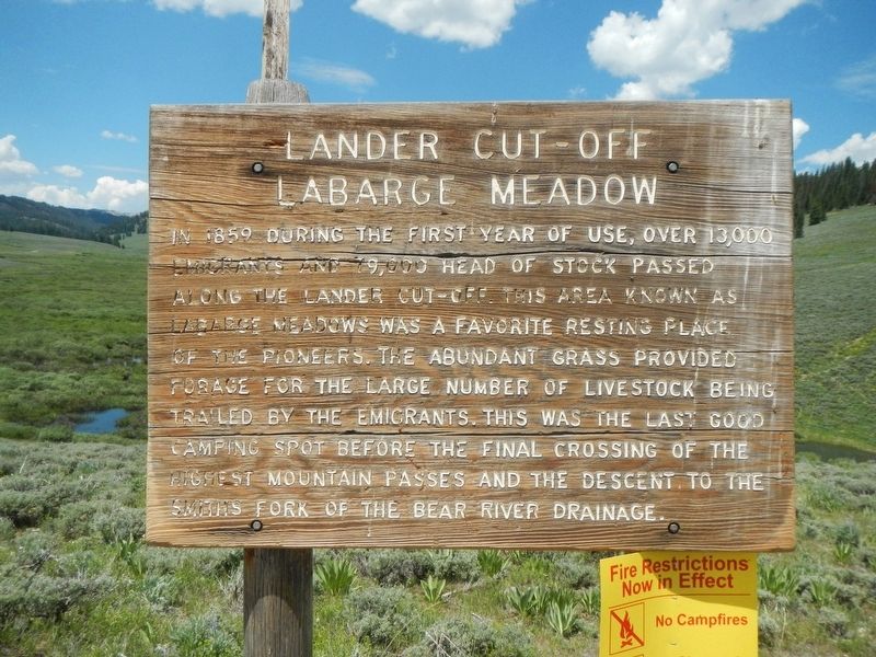 LaBarge Meadow Marker image. Click for full size.