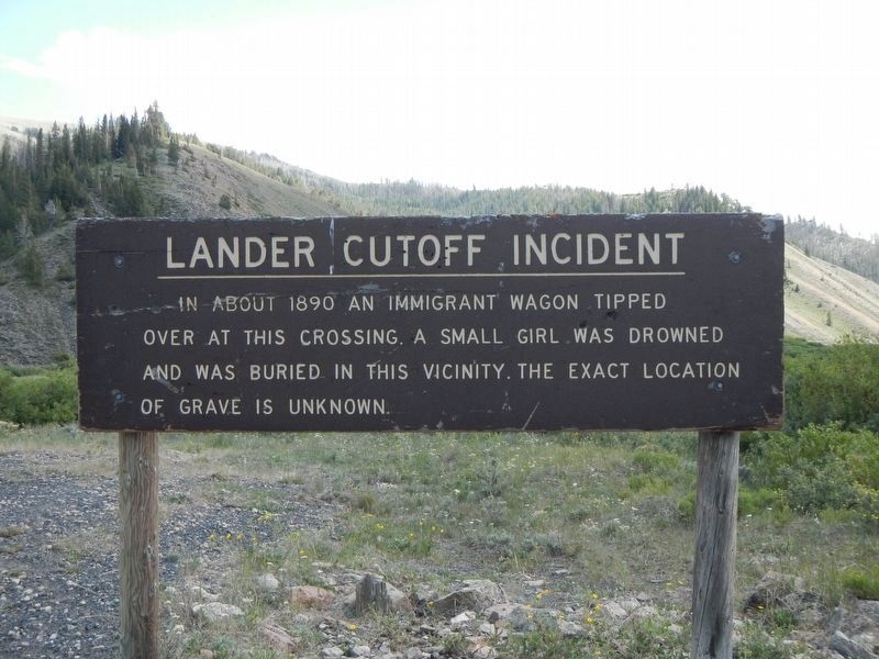 Lander Cut-Off Incident Marker image. Click for full size.