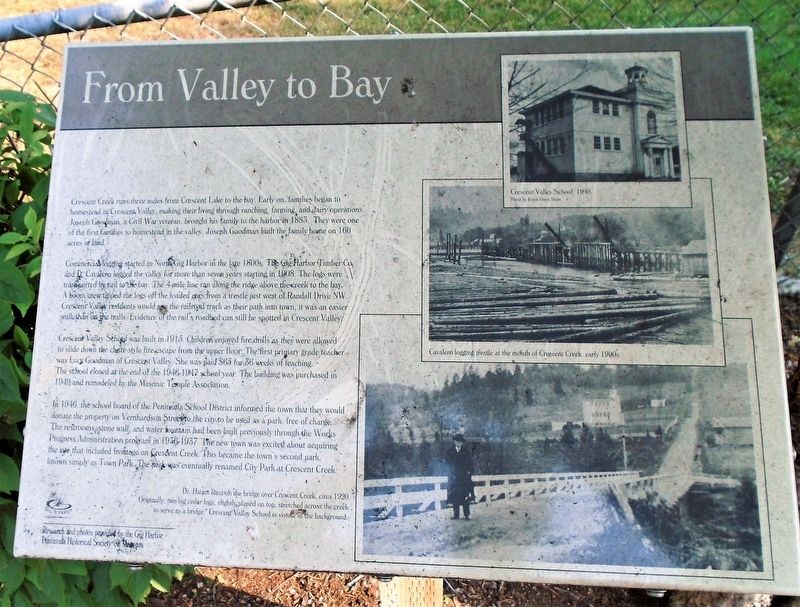 From Valley to Bay Marker image. Click for full size.