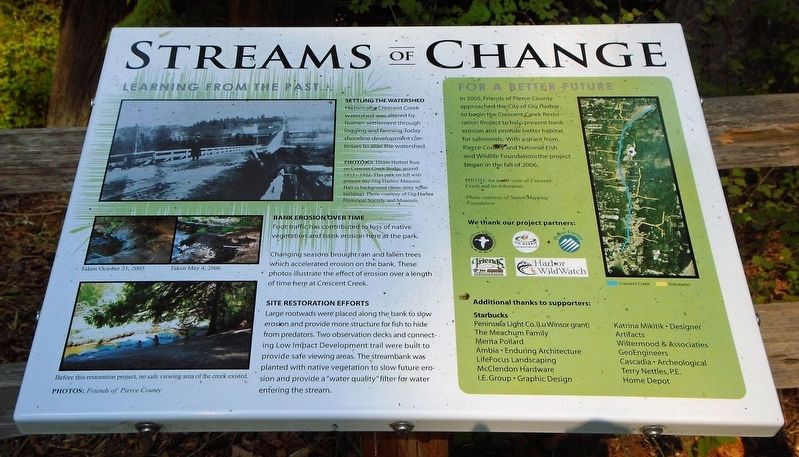 Streams of Change Marker. Click for full size. Streams of Change Marker image. Click for full size.