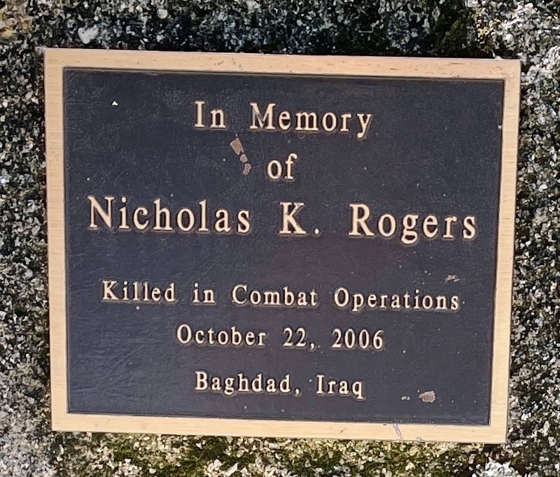 Nicholas K. Rogers Marker. Click for full size. Nicholas K. Rogers Marker image. Click for full size.