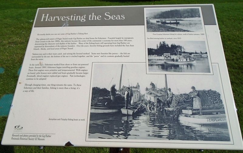 Harvesting the Seas Marker image. Click for full size.