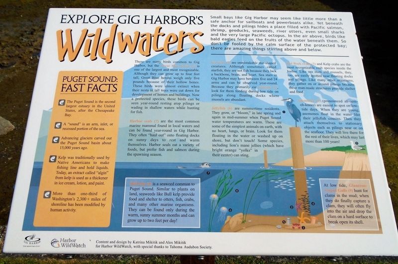 Explore Gig Harbor Wildwaters Marker image. Click for full size.