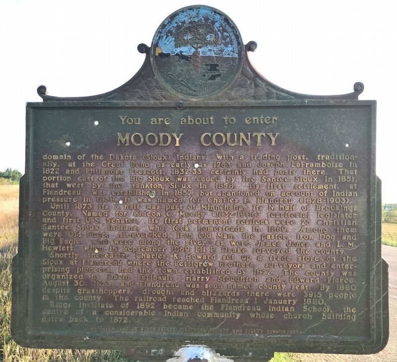 Moody County Marker image. Click for full size.