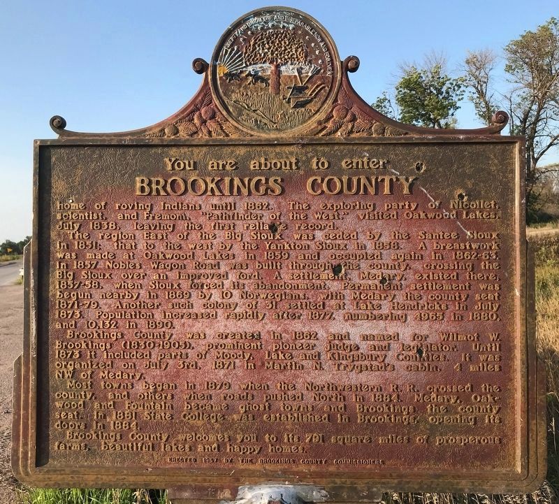 Brookings County Marker image. Click for full size.