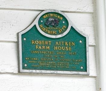 Robert Aitken Farm House Marker image. Click for full size.