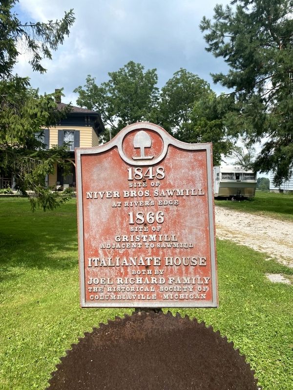 Niver Bros. Sawmill / Gristmill Marker. Click for full size. Niver Bros. Sawmill / Gristmill Marker image. Click for full size.