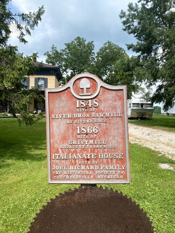 Niver Bros. Sawmill / Gristmill Marker image. Click for full size.