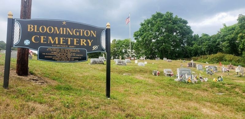 Bloomington Cemetery. Click for full size. Bloomington Cemetery image. Click for full size.