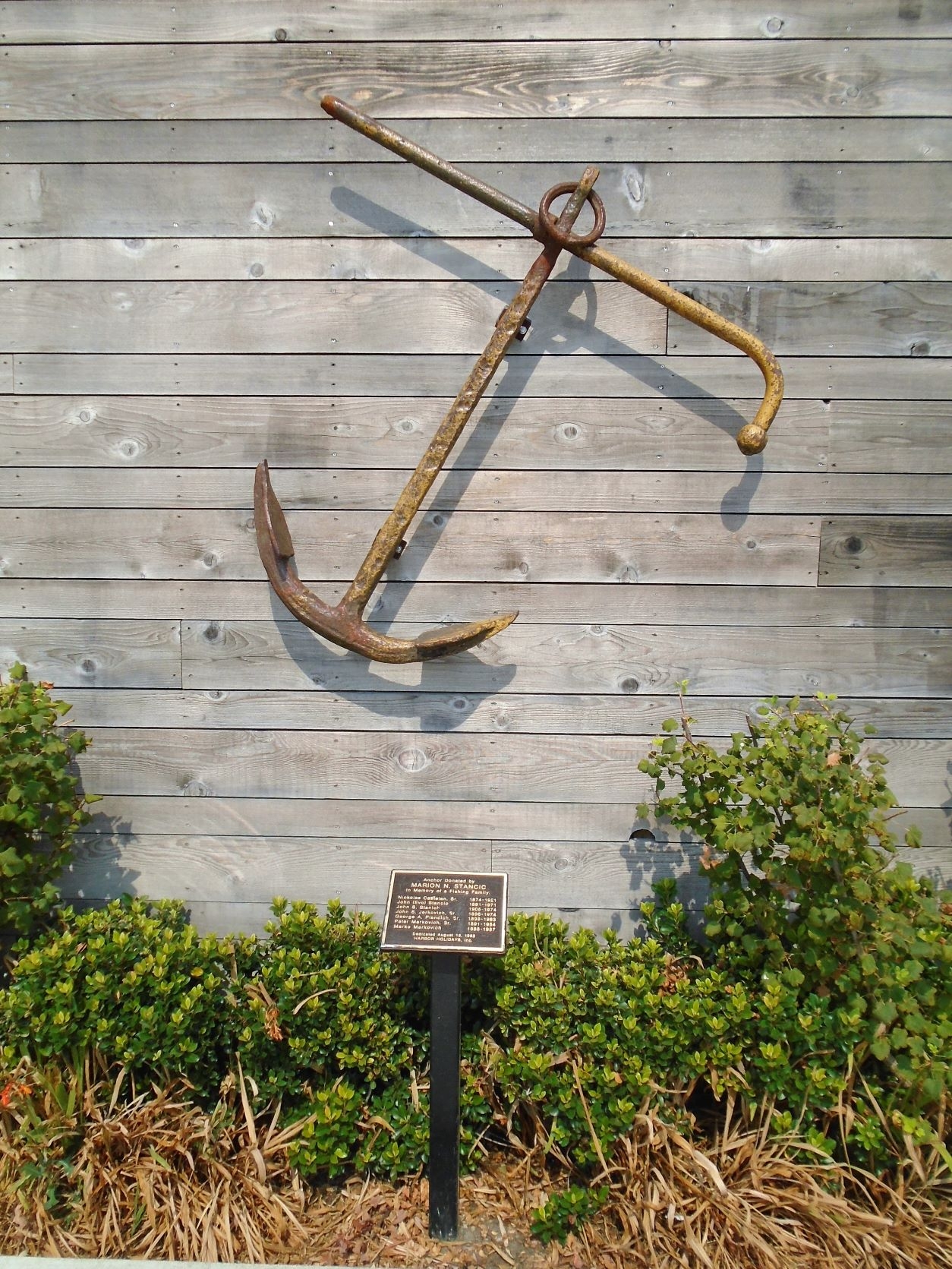 Fishing Family Memorial Anchor and Marker