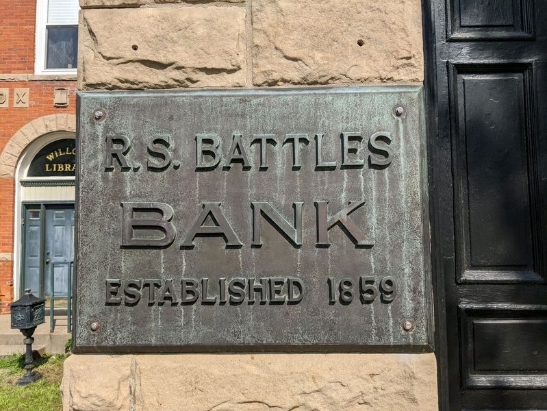 Battles Bank plaque image. Click for full size.