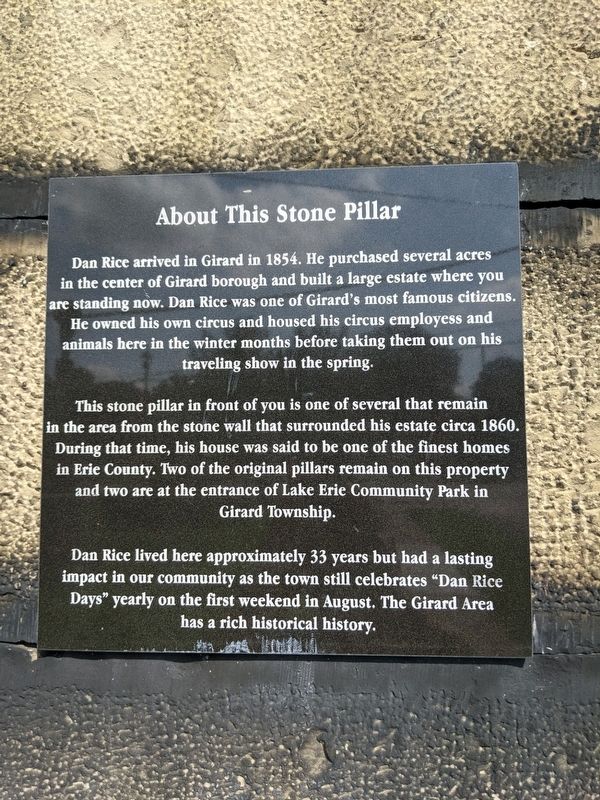 About This Stone Pillar Marker image. Click for full size.