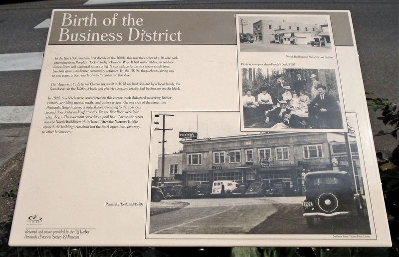 Birth of the Business District Marker image. Click for full size.