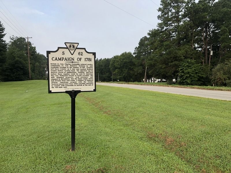 Campaign of 1781 Marker image. Click for full size.