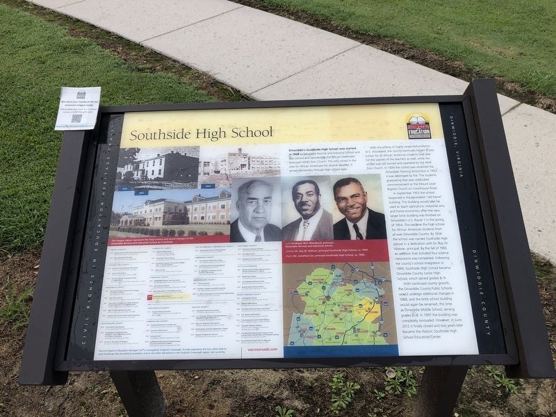 Southside High School Marker. Click for full size. Southside High School Marker image. Click for full size.