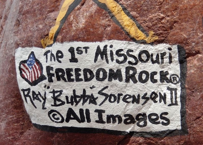 Maryville Freedom Rock Veterans Memorial Artist image. Click for full size.