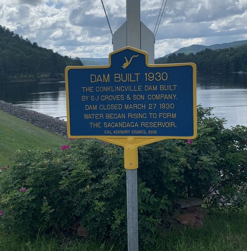 Dam Built 1930 Marker image. Click for full size.