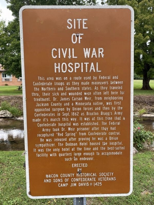 Site of Civil War Hospital Marker image. Click for full size.