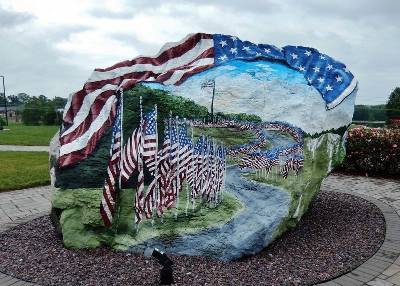 Cape Girardeau Freedom Rock<br>(<i>southeast side</i>) image. Click for full size.