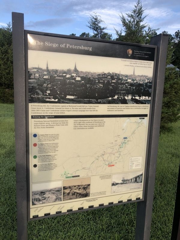 The Siege of Petersburg Marker image. Click for full size.