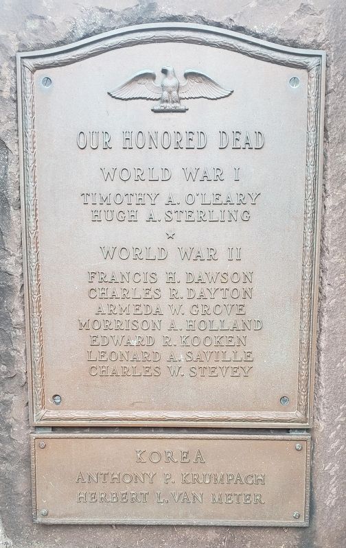 Our Honored Dead Marker image. Click for full size.