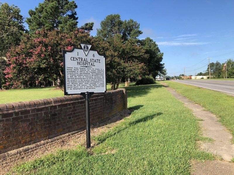 Central State Hospital Marker. Click for full size. Central State Hospital Marker image. Click for full size.