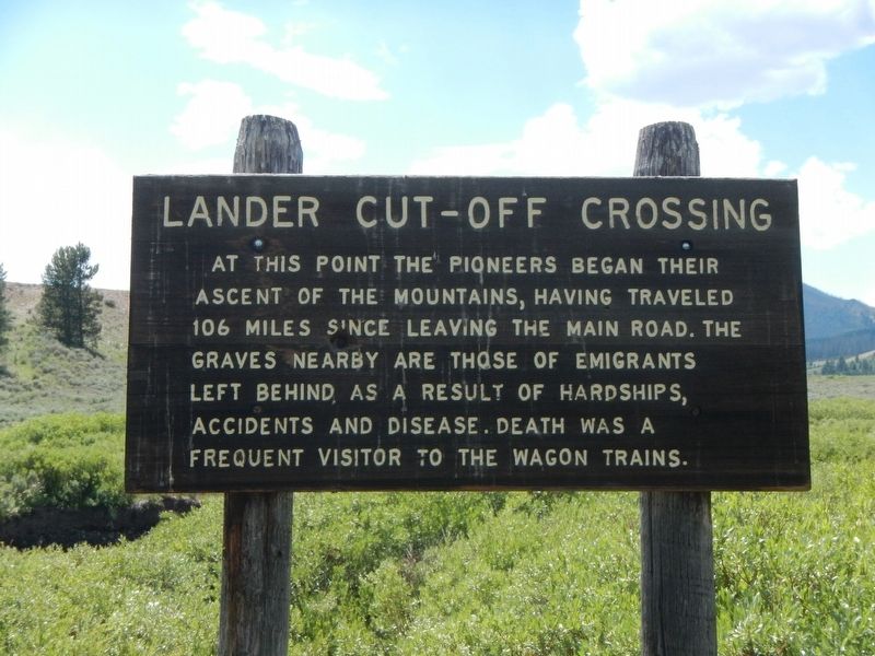 Lander Cut-Off Crossing Marker image. Click for full size.