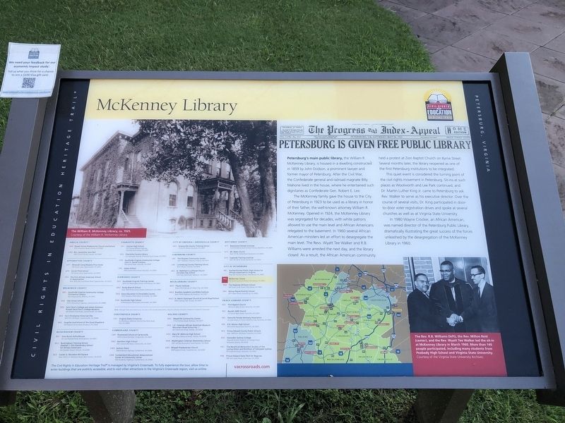McKenney Library Marker image. Click for full size.
